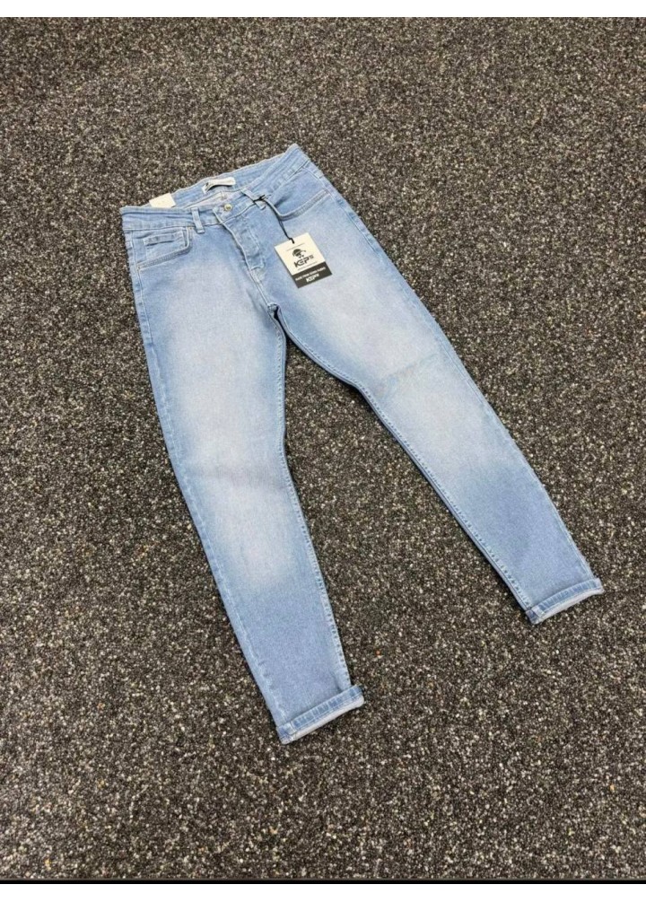 BUZ MAVİSİ SLİM KOT PANTOLON