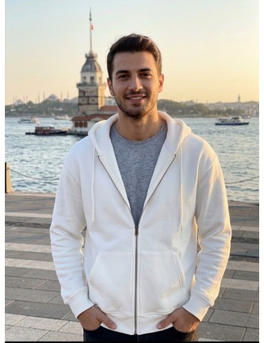BEYAZ 3 İPLİK ŞARDONLU HIRKA